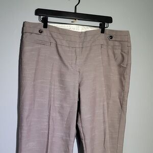 Maurices Mid Rise Boot Cut Tan Trouser Dress Pants